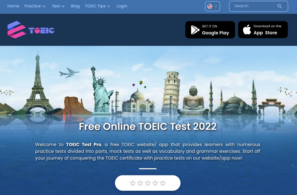 TOEIC過去問無料おすすめサイト：toeic test pro